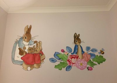 Beatrix Potter hand painted murals